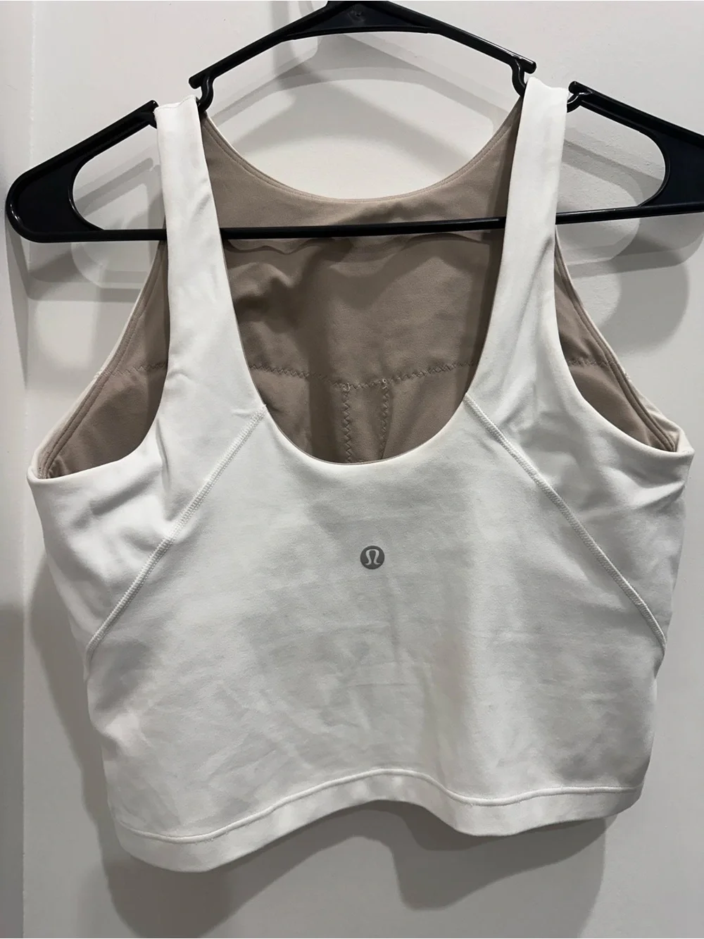 lululemon athletica White High-Neck Crop Tank
